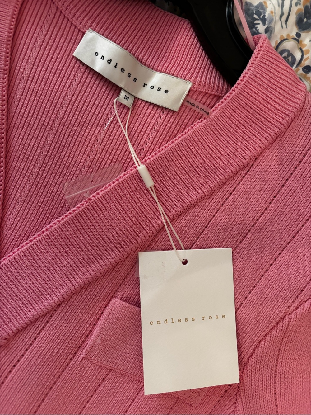 Endless Rose Pink Ribbed Button-Front Mini Dress - Picture 4 of 6
